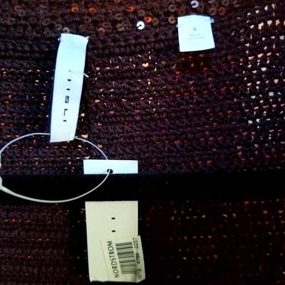 Stunning Mahogany Brown & Swarovski Sweater NWT - Picture 3 of 6